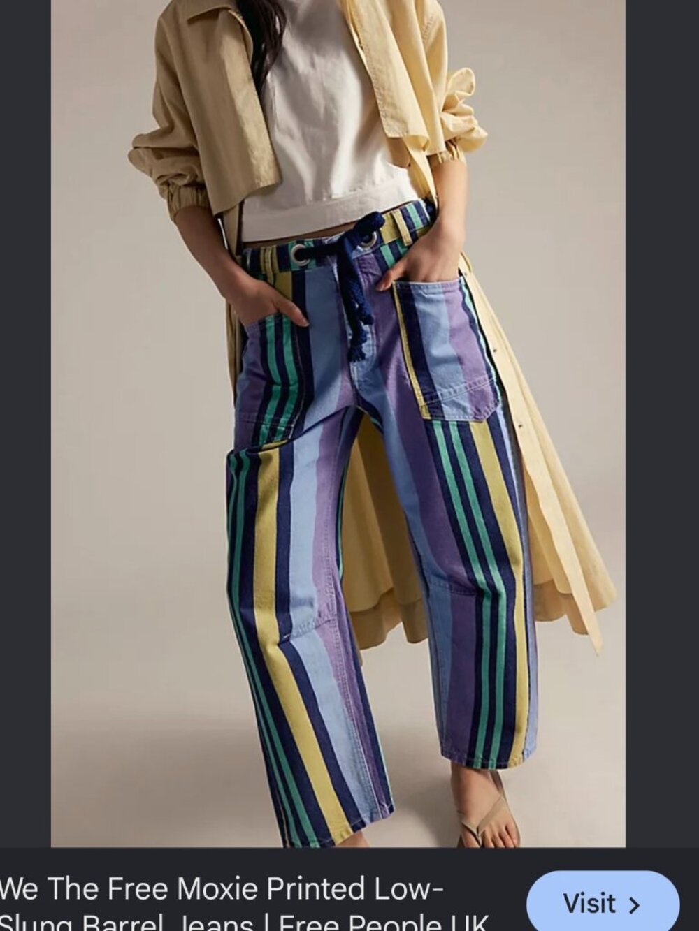 WE THE FREE moxie printed barrel jeans 27